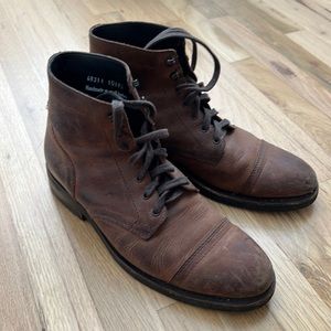 Thursday Men’s Leather Brown Tobacco Boots - Size 9